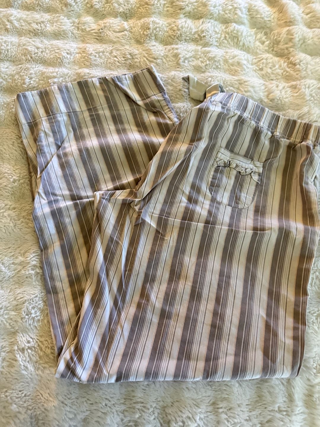 Victoria's Secret Striped Pants Size L Pajama Lounge 5