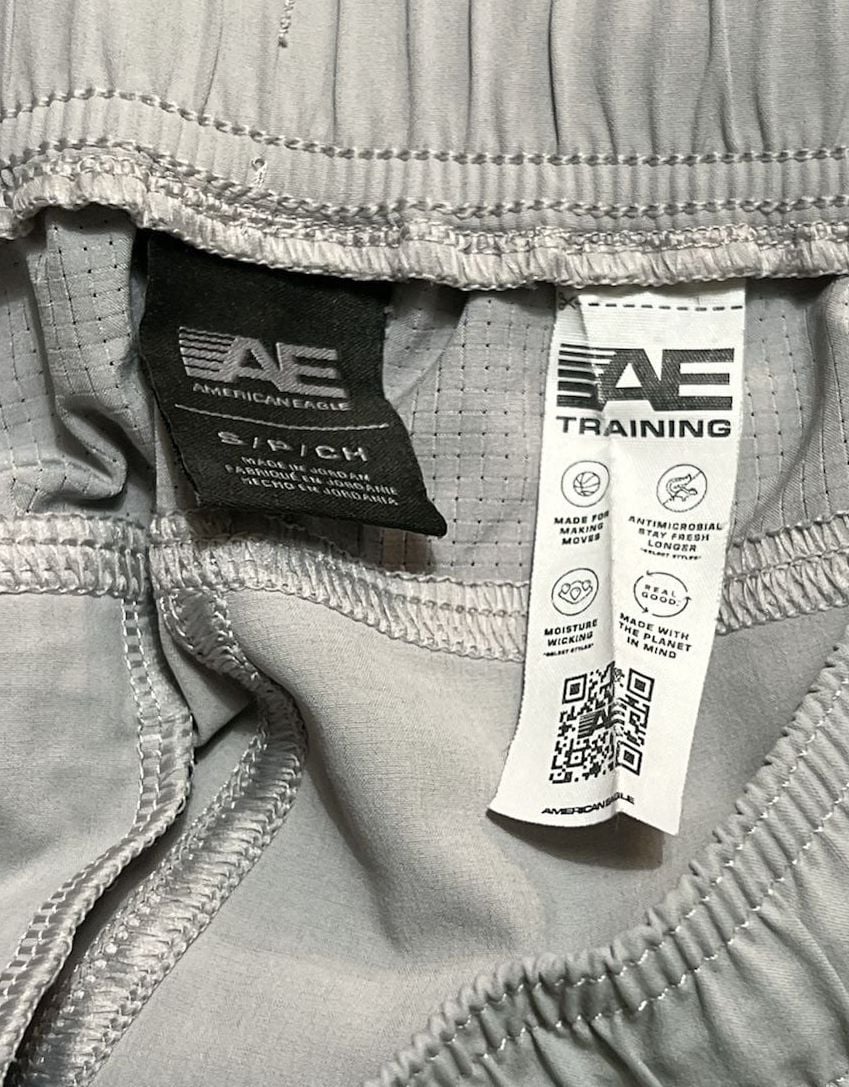 American Eagle Training Shorts Size S Light Gray Athletic Gym 5