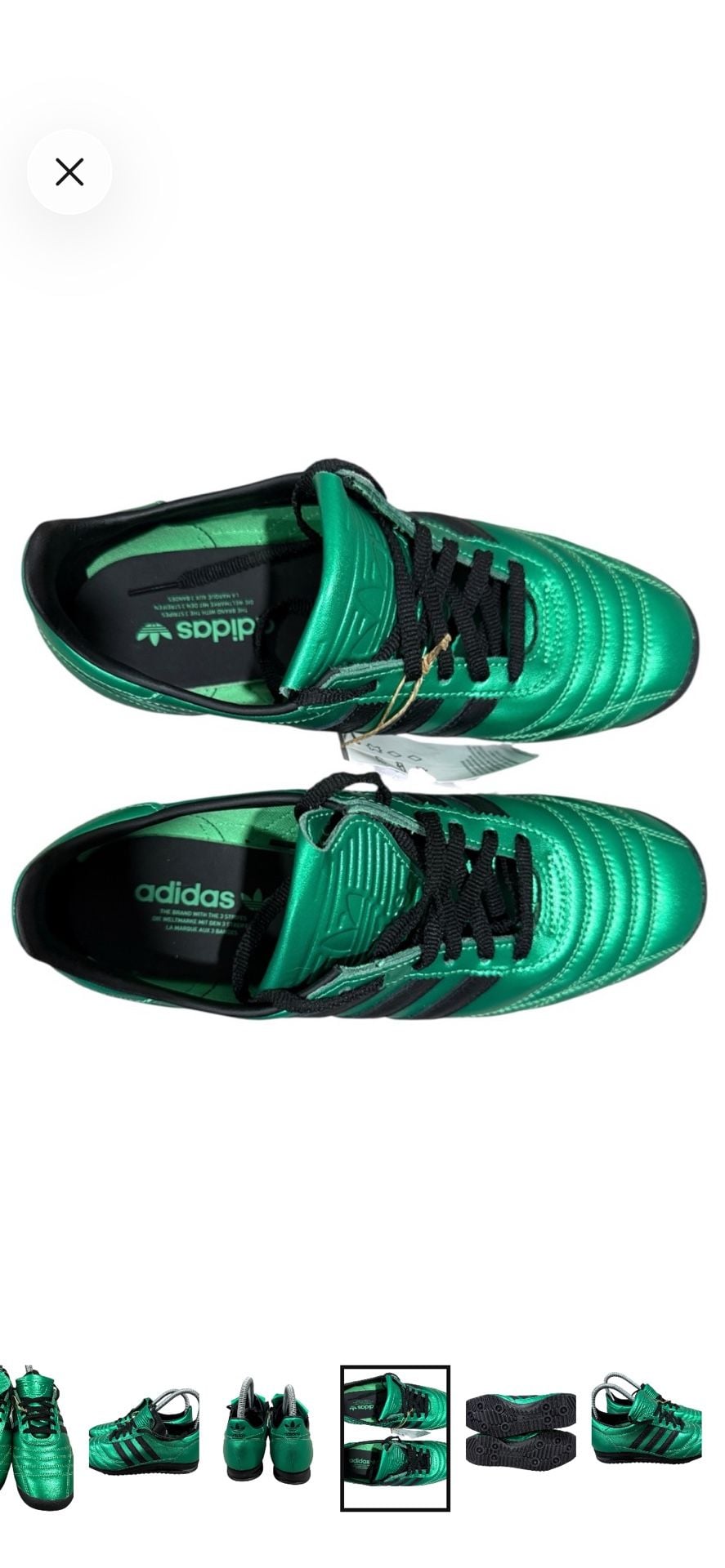 Adidas SL 72 LT OG Size 7 Semi Screaming Green Black Sneakers 9