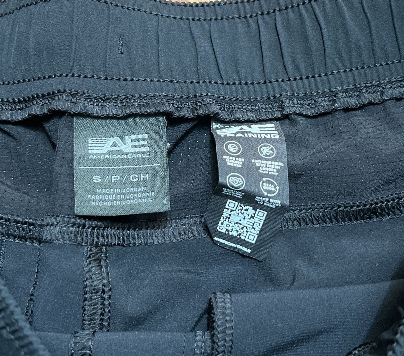 American Eagle AE Training Shorts Size S Black Activewear 5