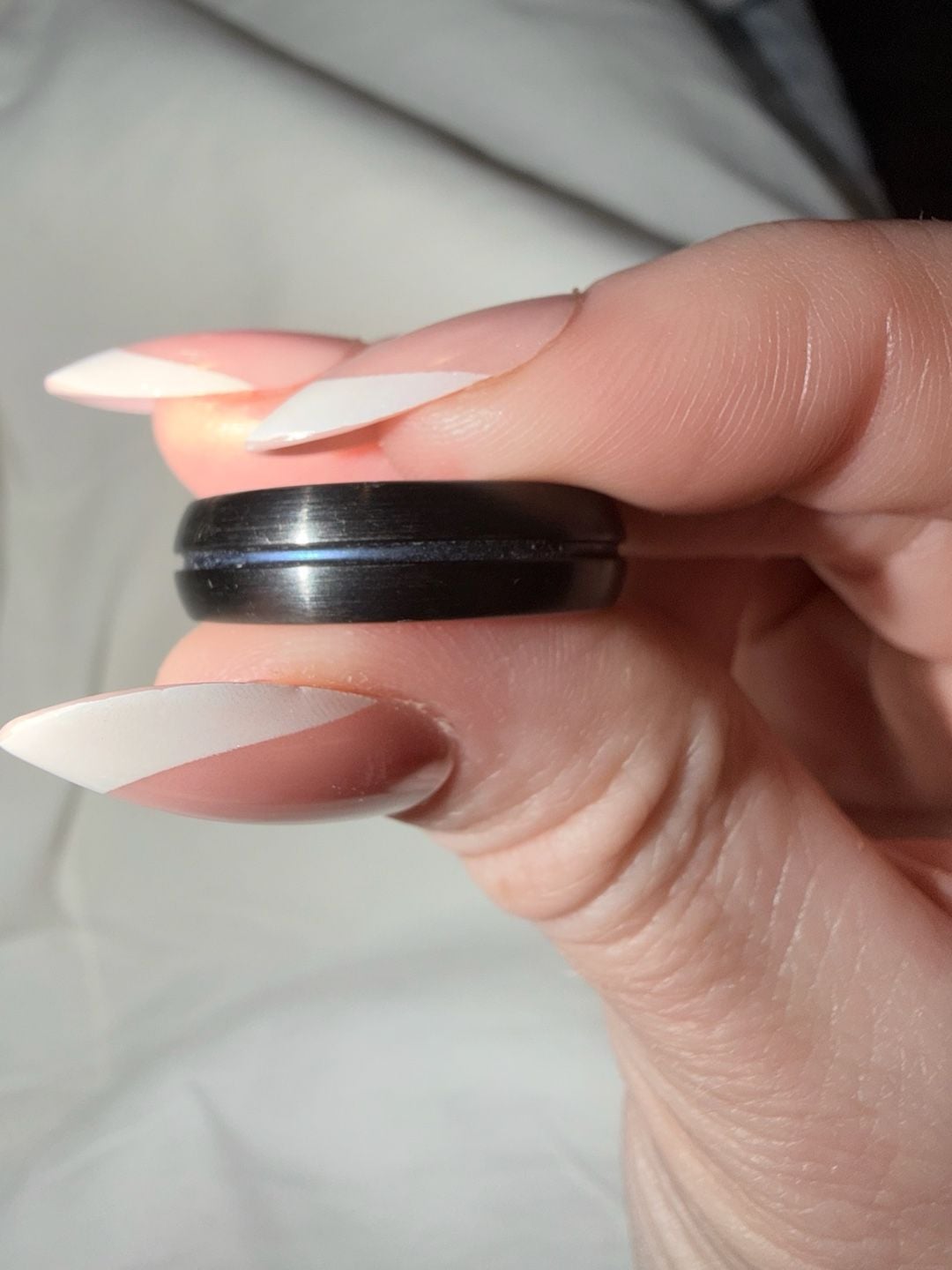 Triton Tungsten Carbide Ring TC.850 Black Blue Wedding Band 4