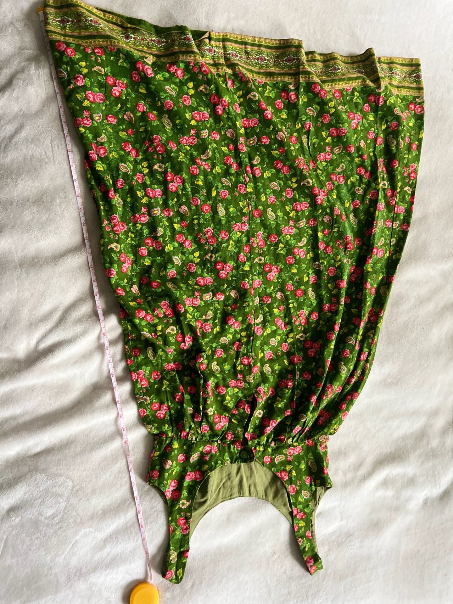 Vintage Emmaretta Floral Dress Green 7