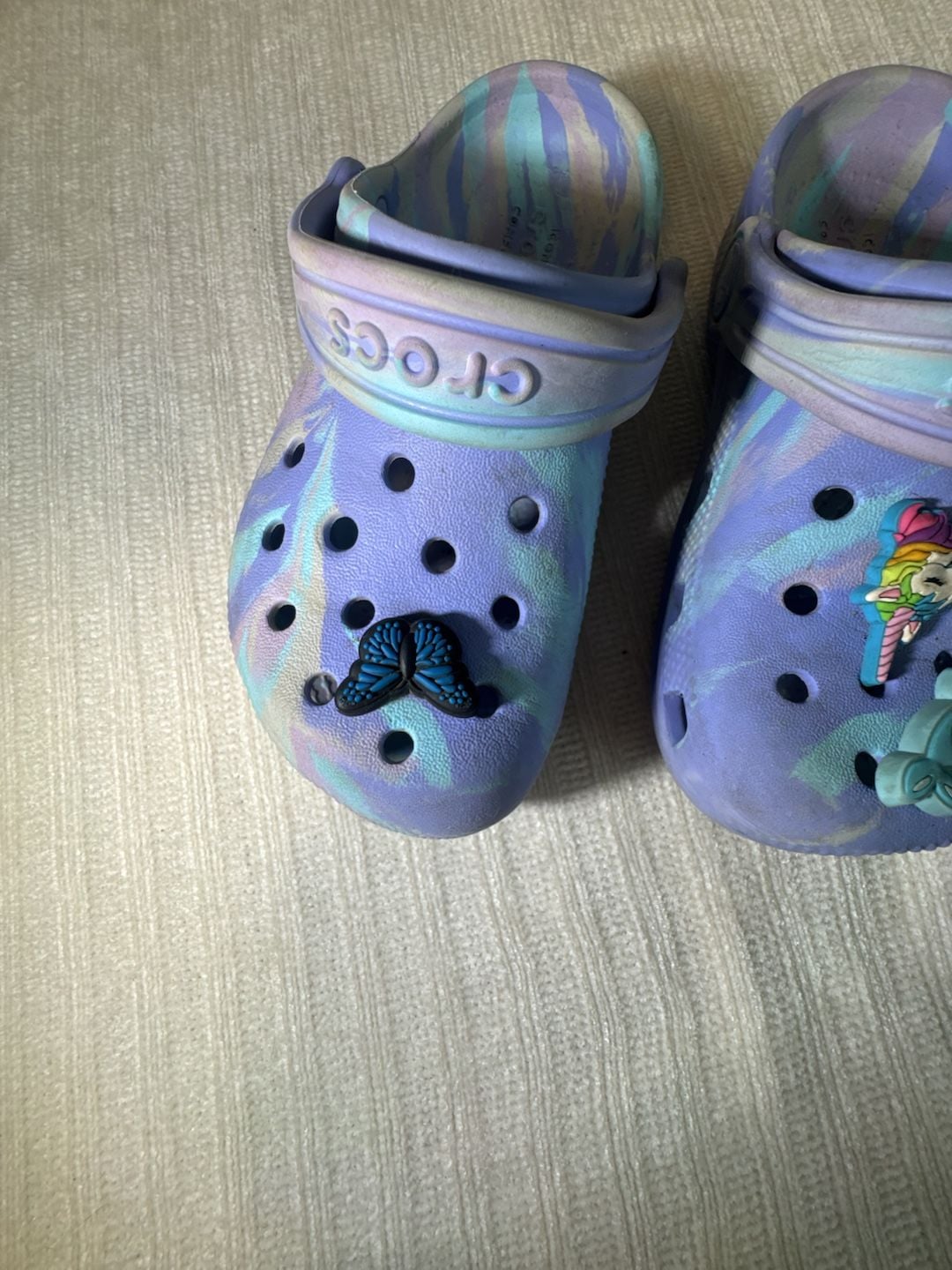 Crocs Classic Marbled Clog Size C11 Kids Purple Multi 4