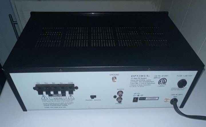 Optimus MPA-40 20 Watt PA Amplifier 4