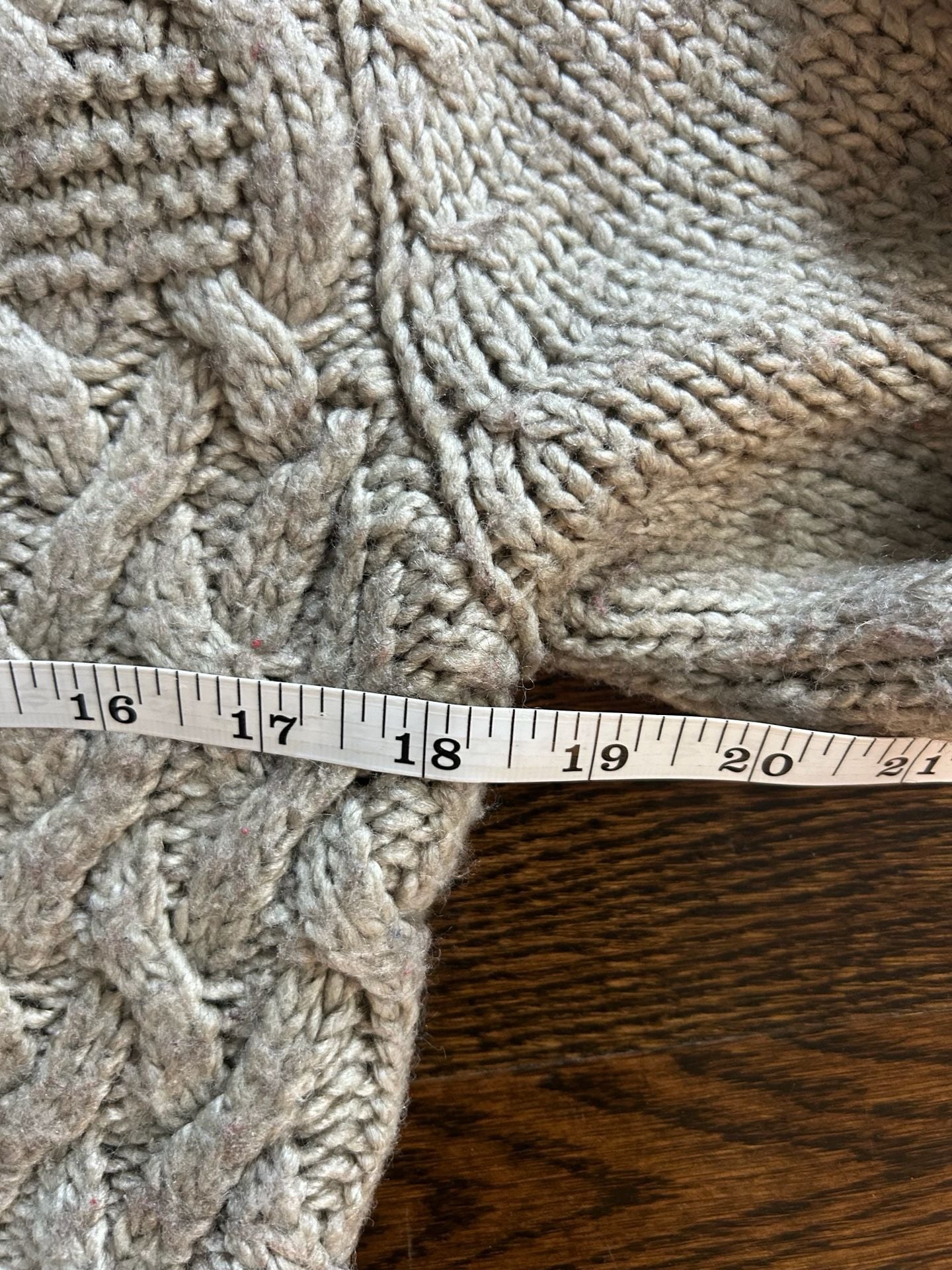 Dilvin Moto Cable Knit Sweater Beige 9