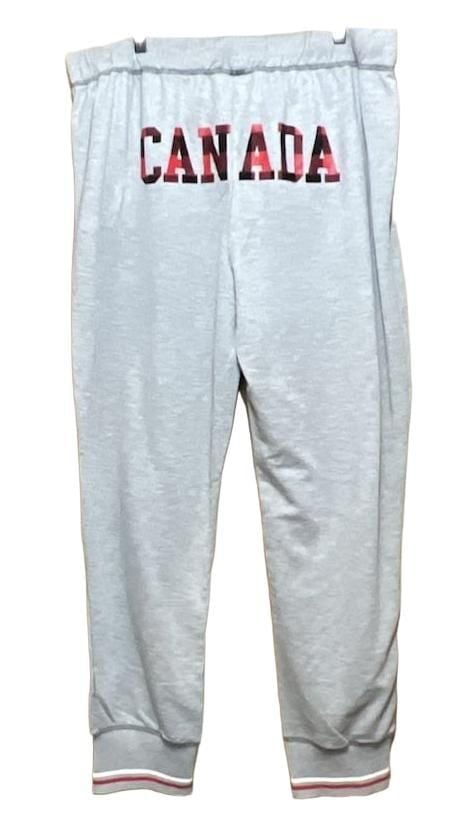 Canadiana Henley And Joggers Set Size XL/TG Gray Maple Leaf Lounge 4