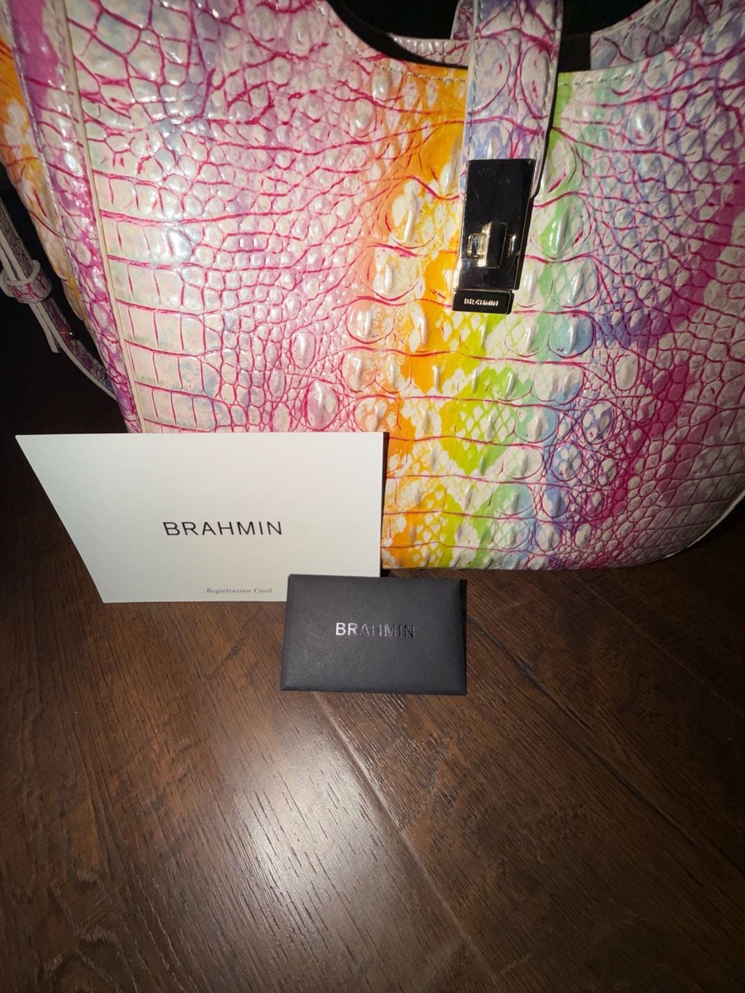 Brahmin Small Carla Optimism Melbourne Leather Handbag 9