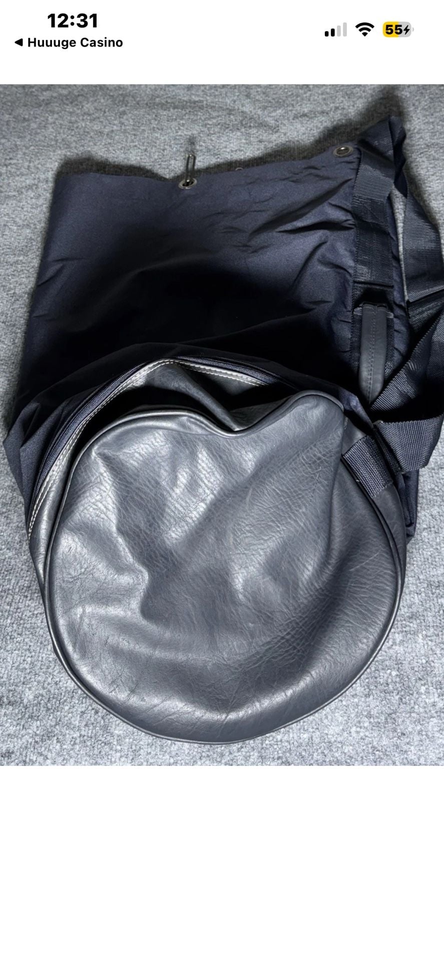 Christian Dior Fahrenheit Large Navy Canvas Duffle Bag 4