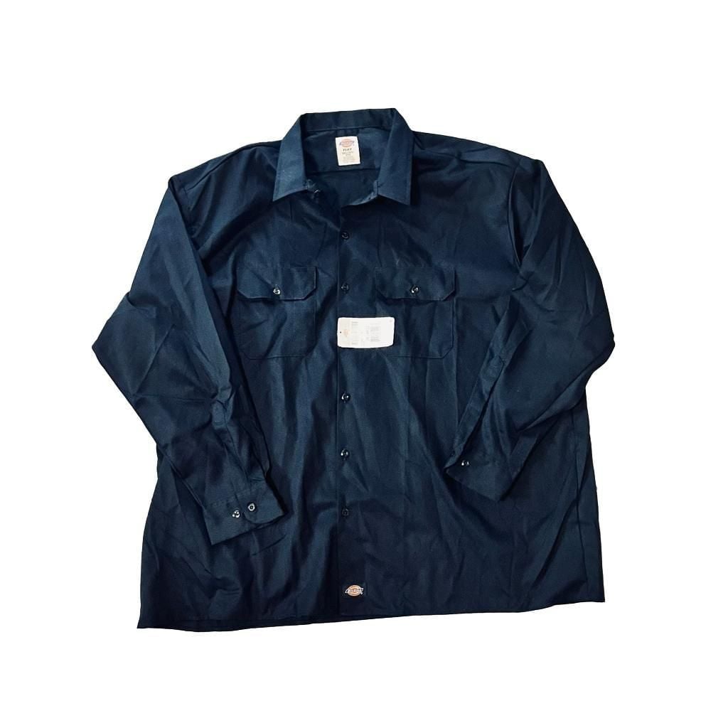 Dickies FLEX Long Sleeve Work Shirt Size 3XL Dark Navy 2