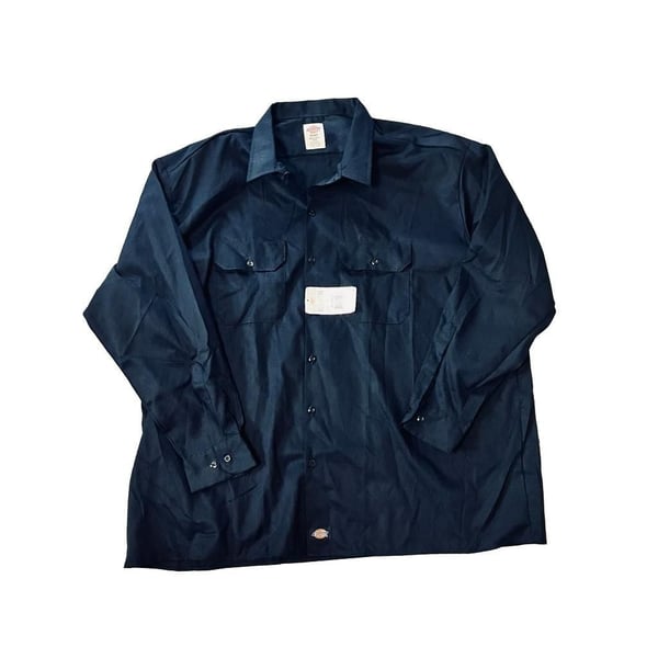 Dickies FLEX Long Sleeve Work Shirt Size 3XL Dark Navy