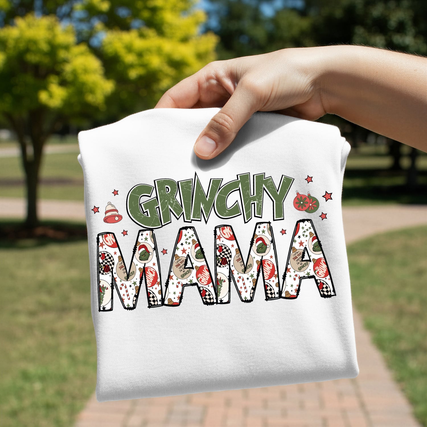 Grinchy Mini Grinchy Mama UV DTF Transfer Cup Decal Sheet Bundle 4
