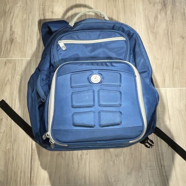 6 Pack Fitness Travel Fit Expedition Meal Management Backpack Blue 