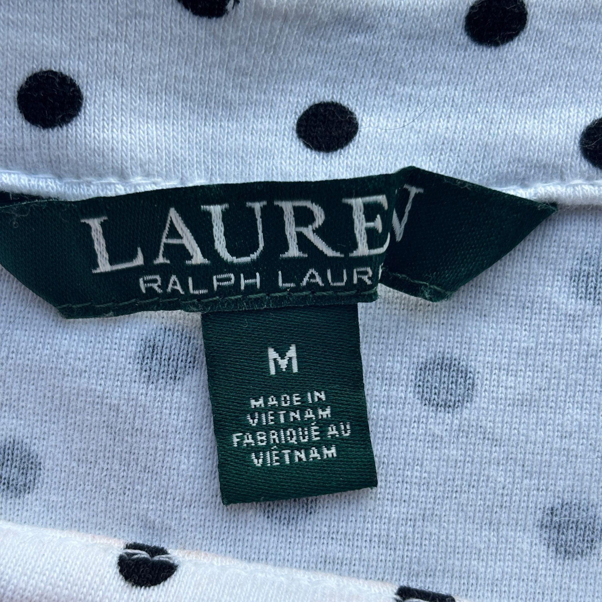 2000’s Y2K Lauren Ralph Lauren Polka Dot Short Sleeve Baby Top Size M 4