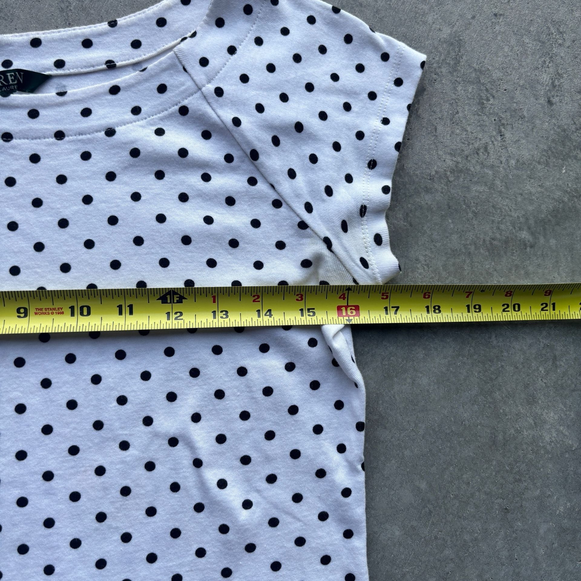 2000’s Y2K Lauren Ralph Lauren Polka Dot Short Sleeve Baby Top Size M 5