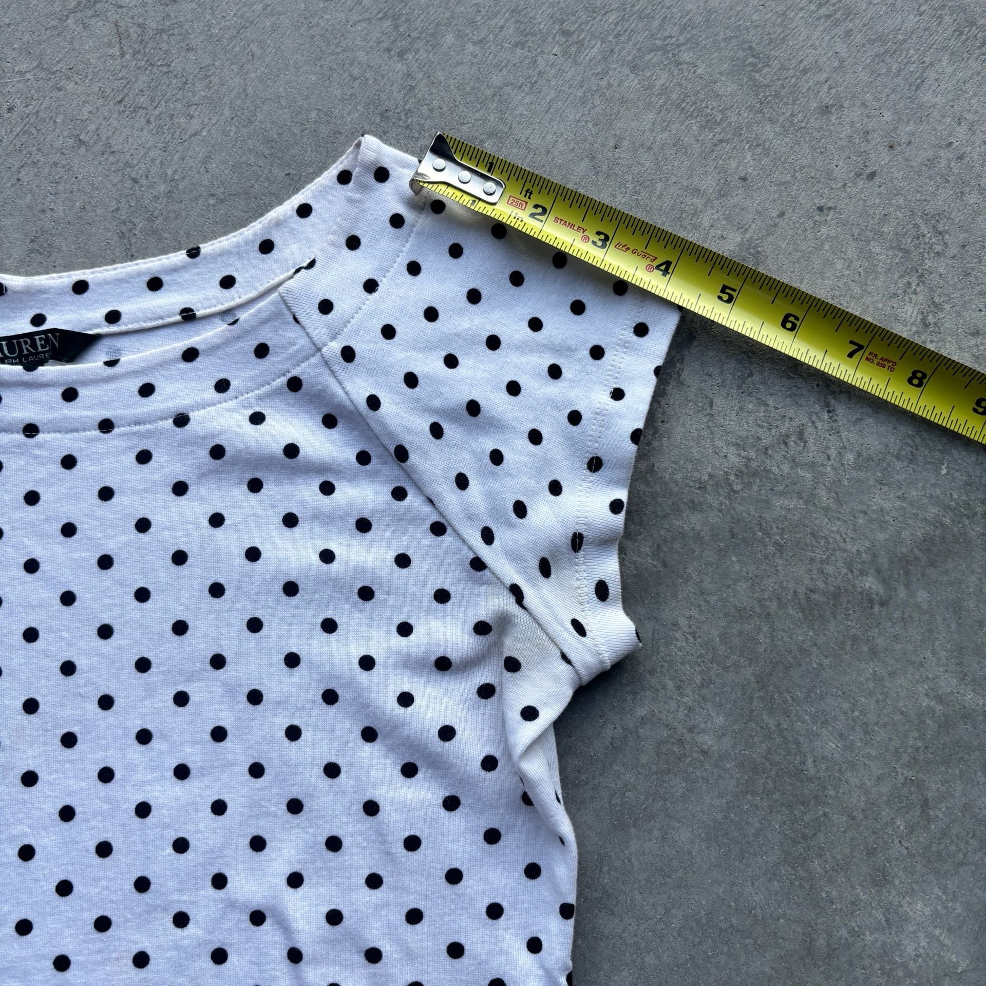 2000’s Y2K Lauren Ralph Lauren Polka Dot Short Sleeve Baby Top Size M 7