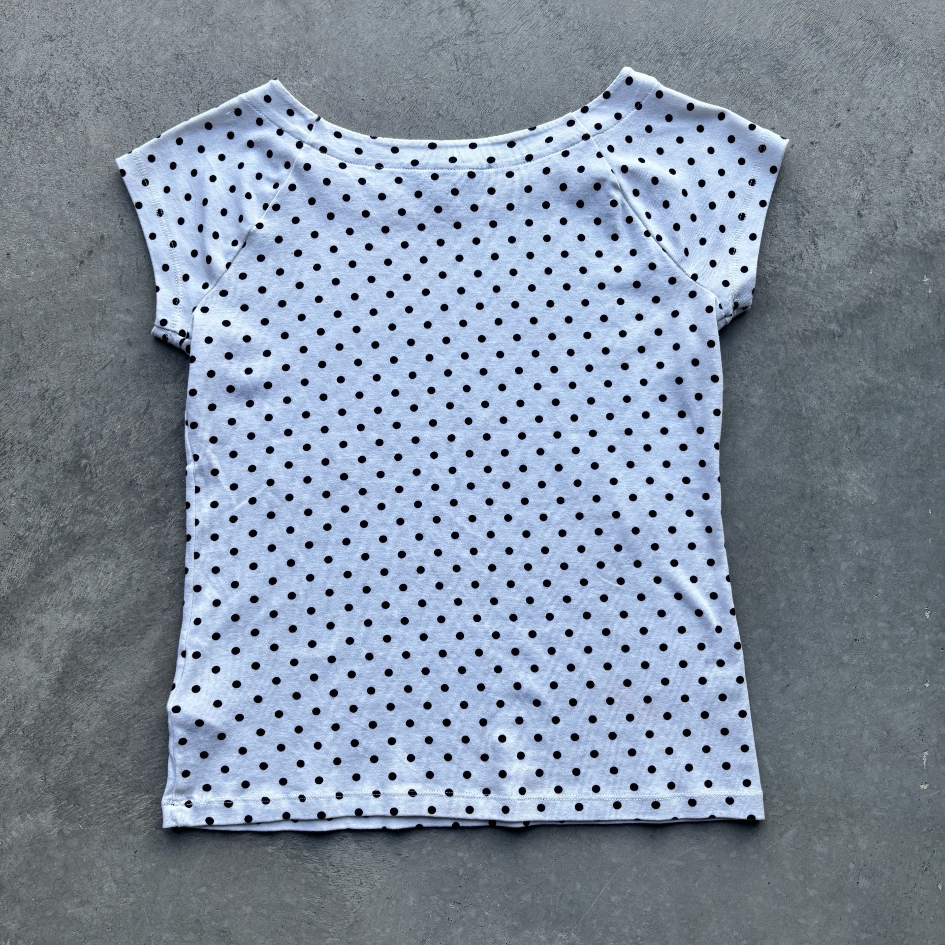 2000’s Y2K Lauren Ralph Lauren Polka Dot Short Sleeve Baby Top Size M 8