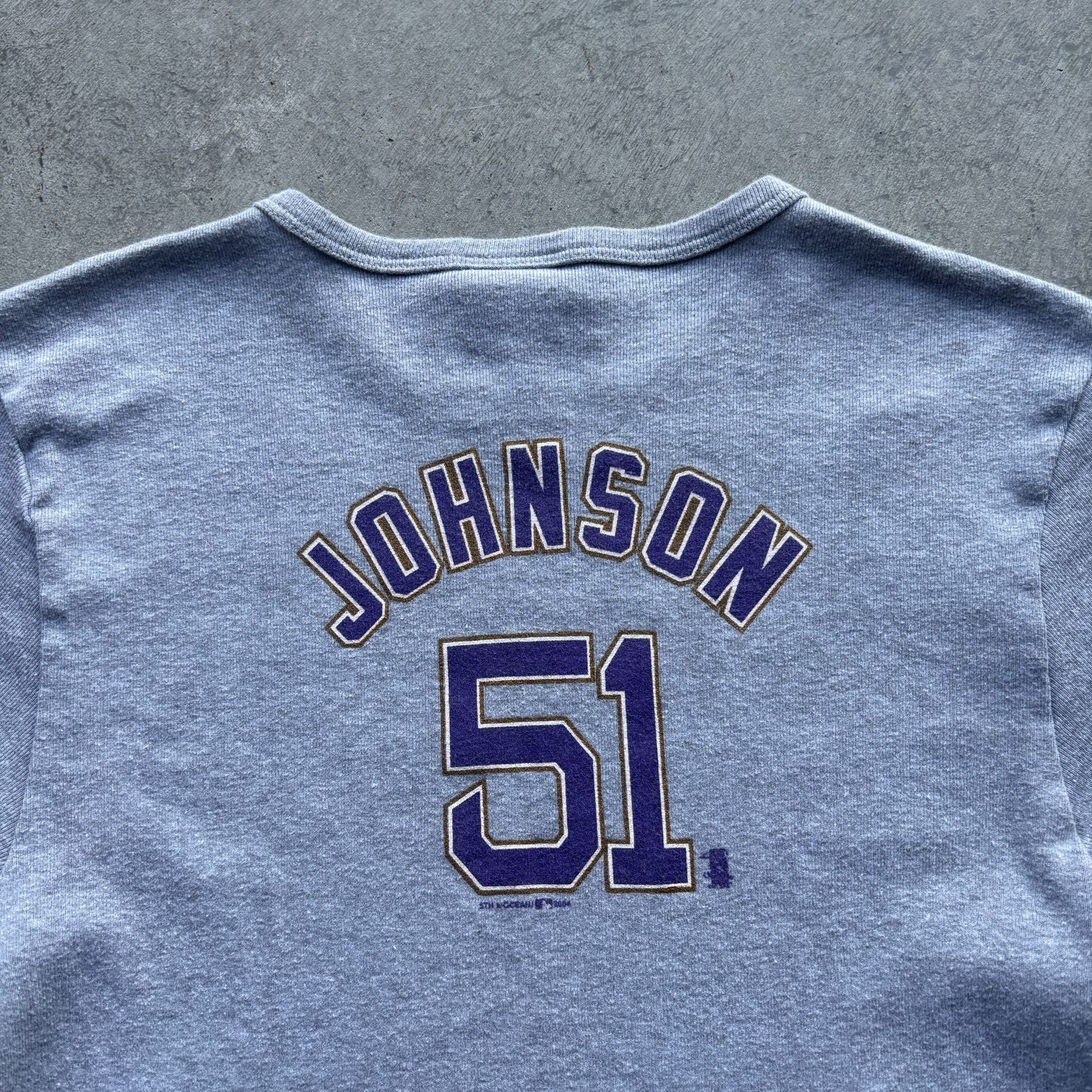 2004 Vintage Arizona Diamondbacks Randy Johnson Baby T-Shirt Size L 10