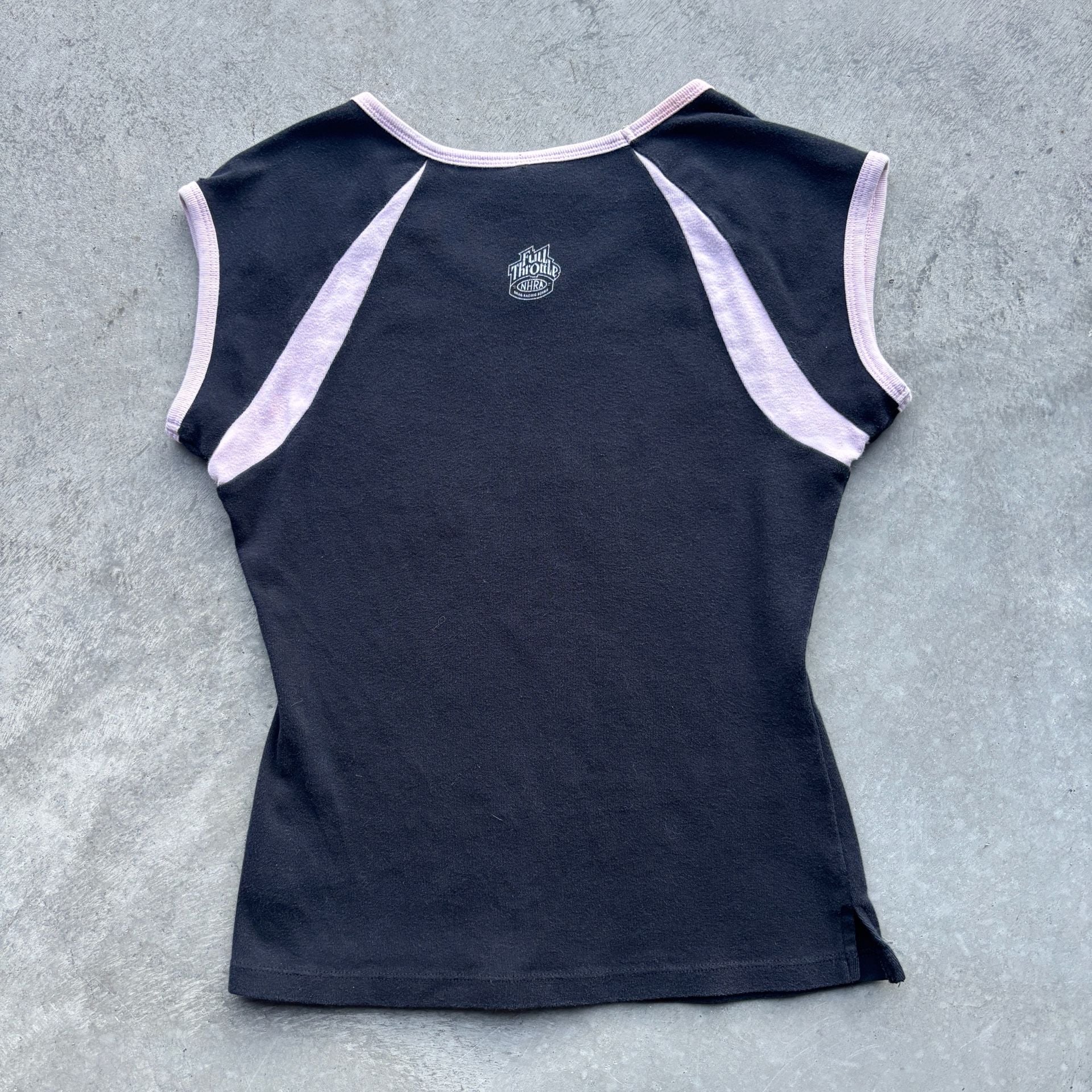 2000’s Y2K John Force Racing Tank Top Baby T-Shirt NHRA Size M 8