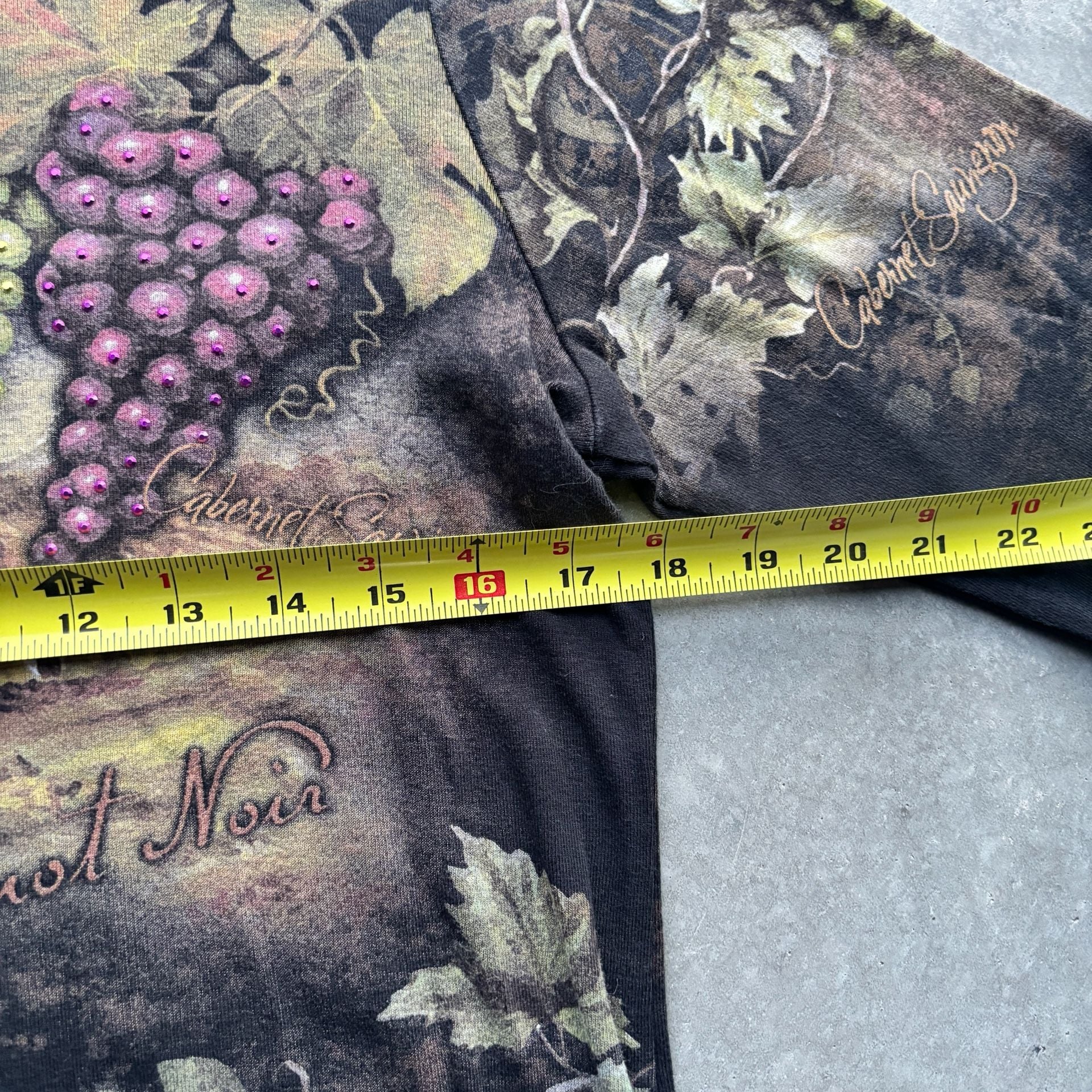 2000’s Vintage Y2K Wine Print Long Sleeve Shirt Cactus Size L 5