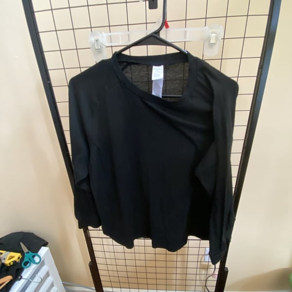  Long Sleeve Shirt Size XL Black Athletic Workout