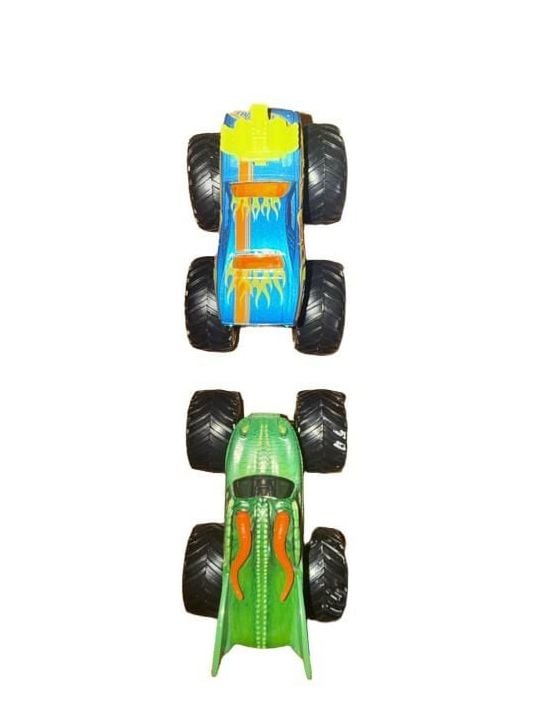 Hot Wheels Monster Jam 1.64 Lot of 2 Dragon and Diecast Blue Truck
2