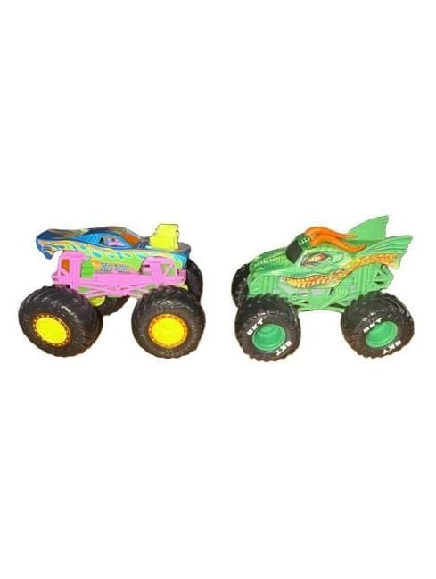 Hot Wheels Monster Jam 1.64 Lot of 2 Dragon and Diecast Blue Truck
3