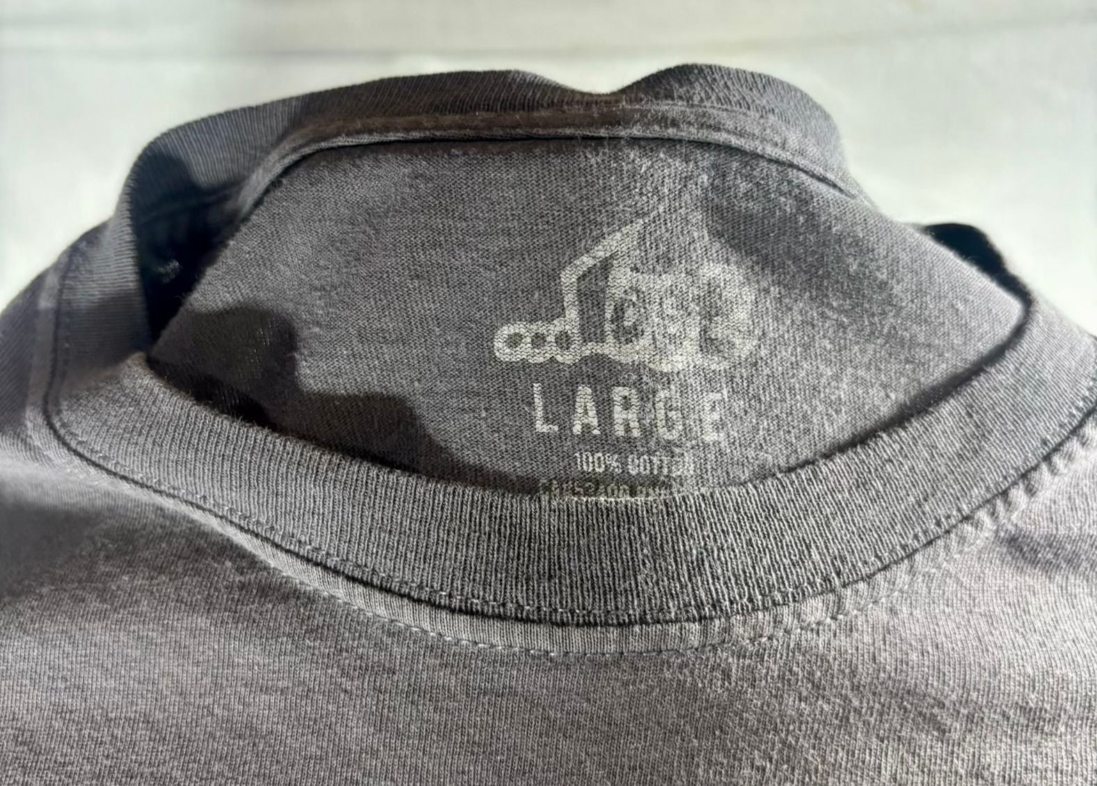 Lost Enterprises T-Shirt Size Large Dark Gray Skull Wing 6