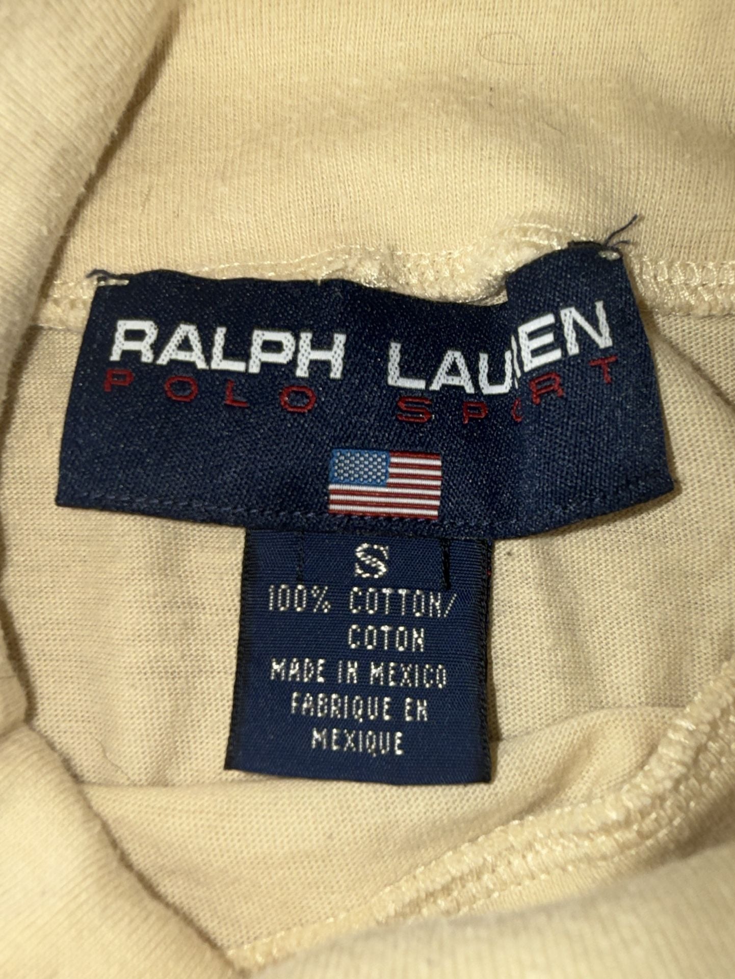 Vintage Polo Sport Ralph Lauren Women’s Turtleneck 100% Cotton S 5