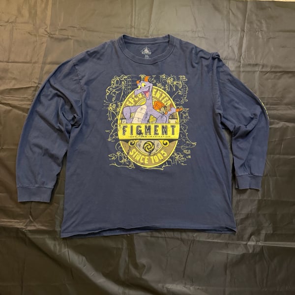 Disney EPCOT Figment Long Sleeve Graphic Shirt XXL Imagination