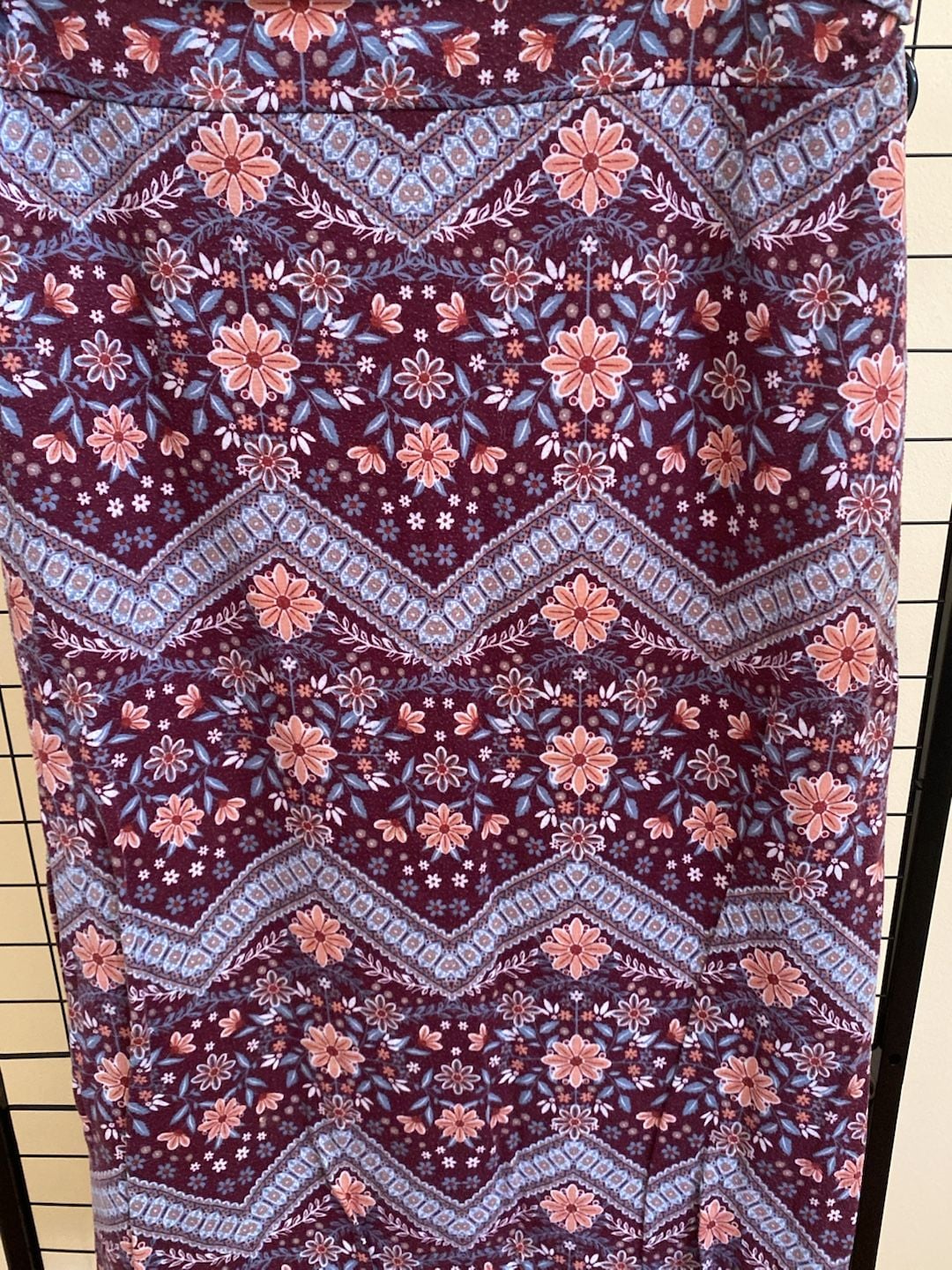 Joe B Maxi Skirt Size X-Large Floral Print Foldover Waist 3