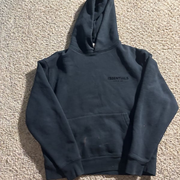 Fear of God Essentials Pullover Hoodie Stretch Limo Black
