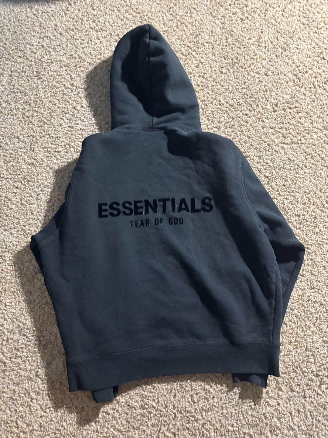 Fear of God Essentials Pullover Hoodie Stretch Limo Black 5