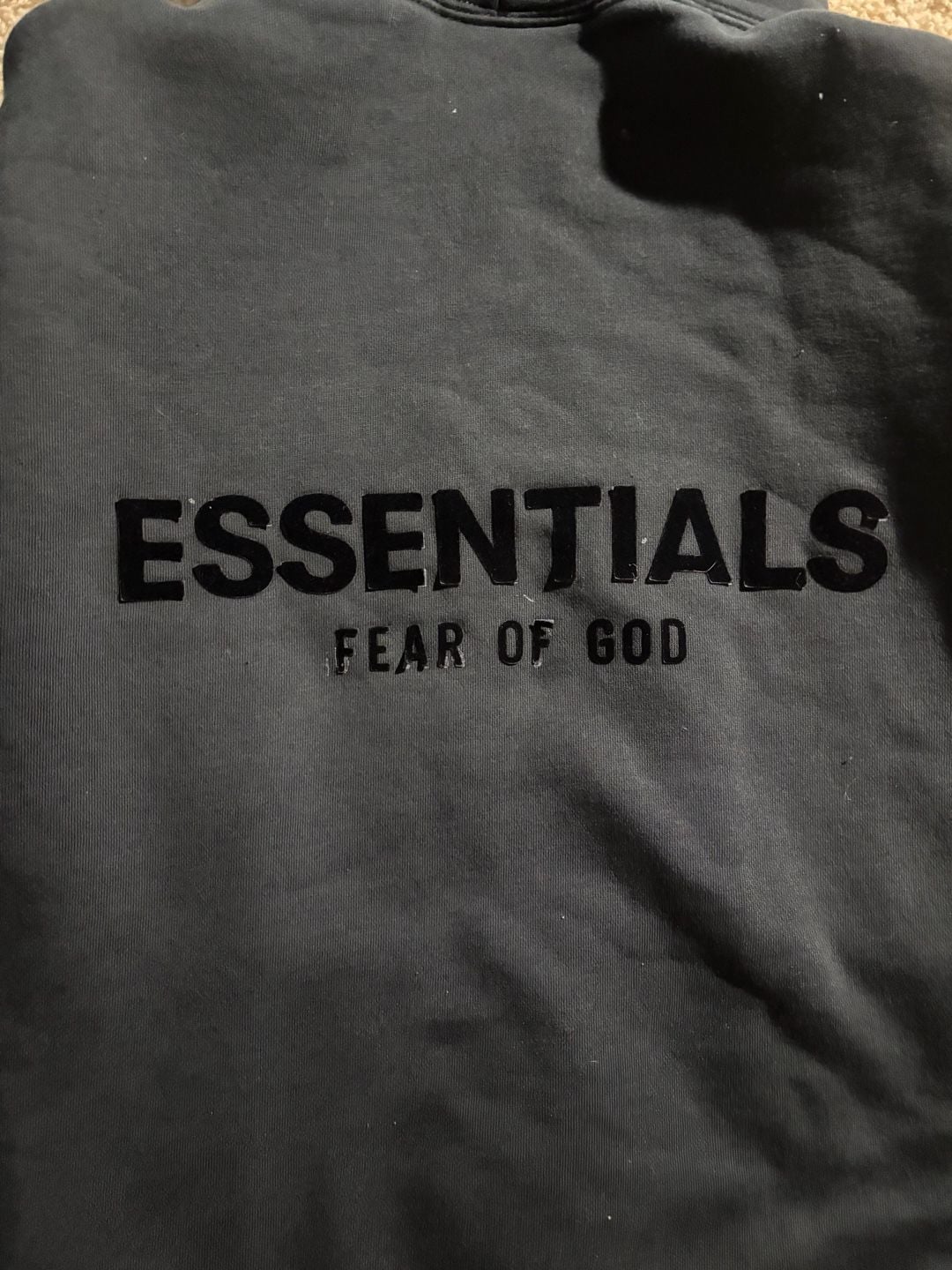 Fear of God Essentials Pullover Hoodie Stretch Limo Black 6