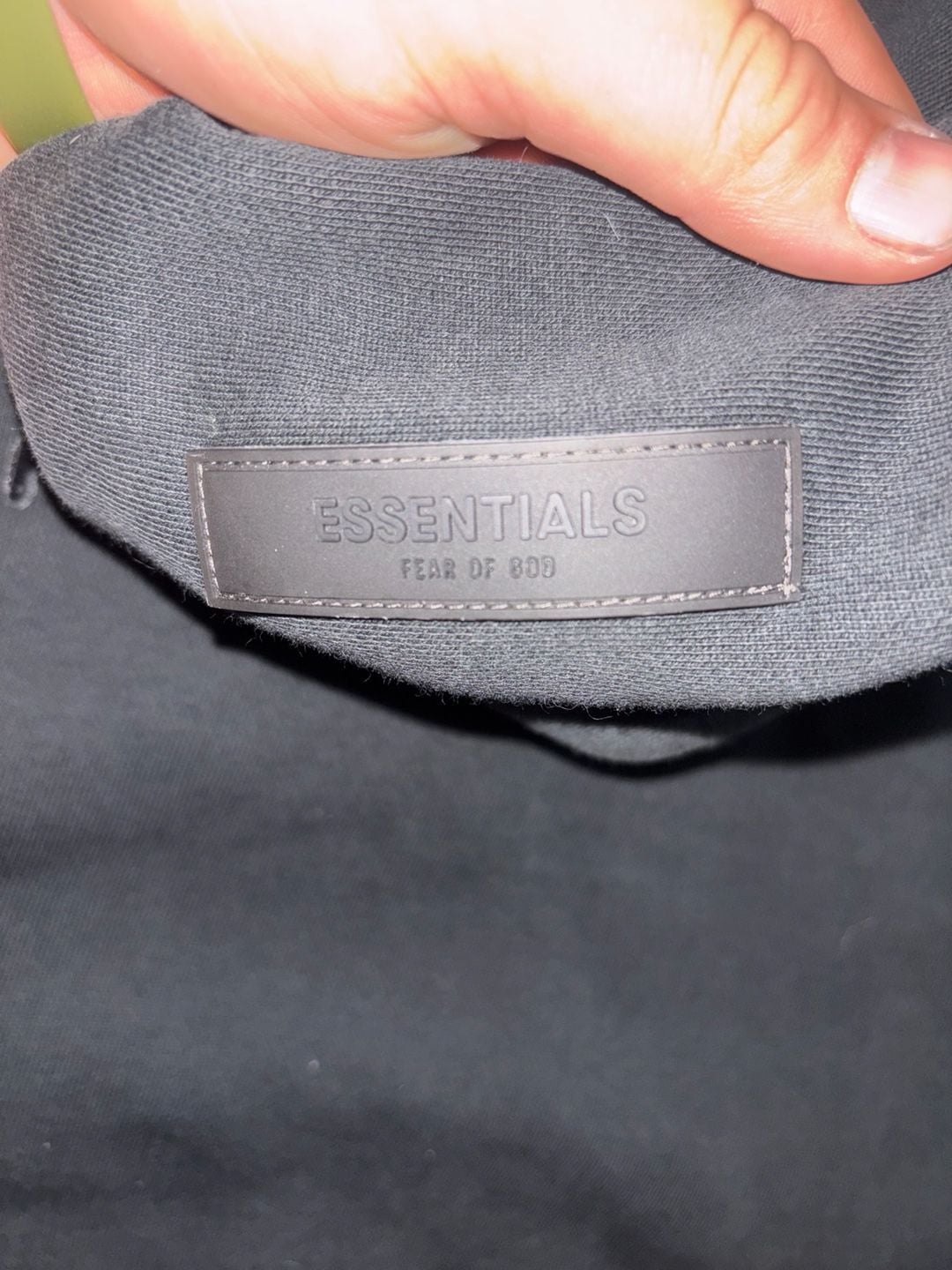 Fear of God Essentials Pullover Hoodie Stretch Limo Black 7