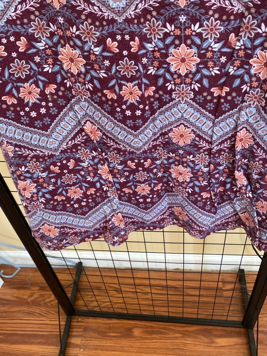 Joe B Maxi Skirt Size X-Large Floral Print Foldover Waist 5