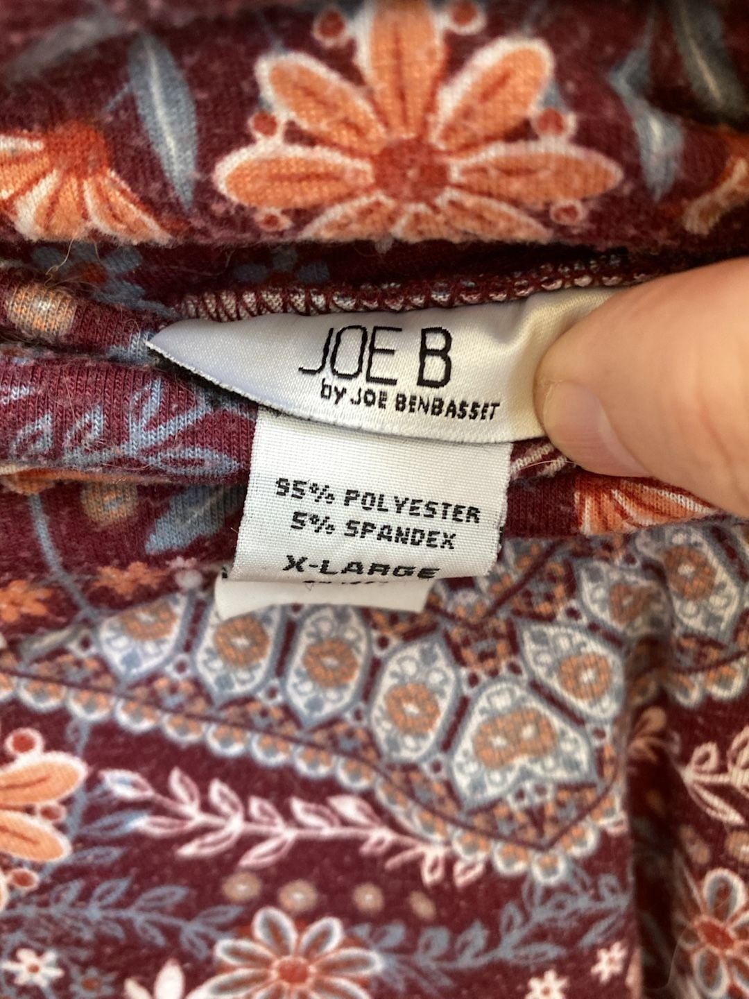 Joe B Maxi Skirt Size X-Large Floral Print Foldover Waist 6