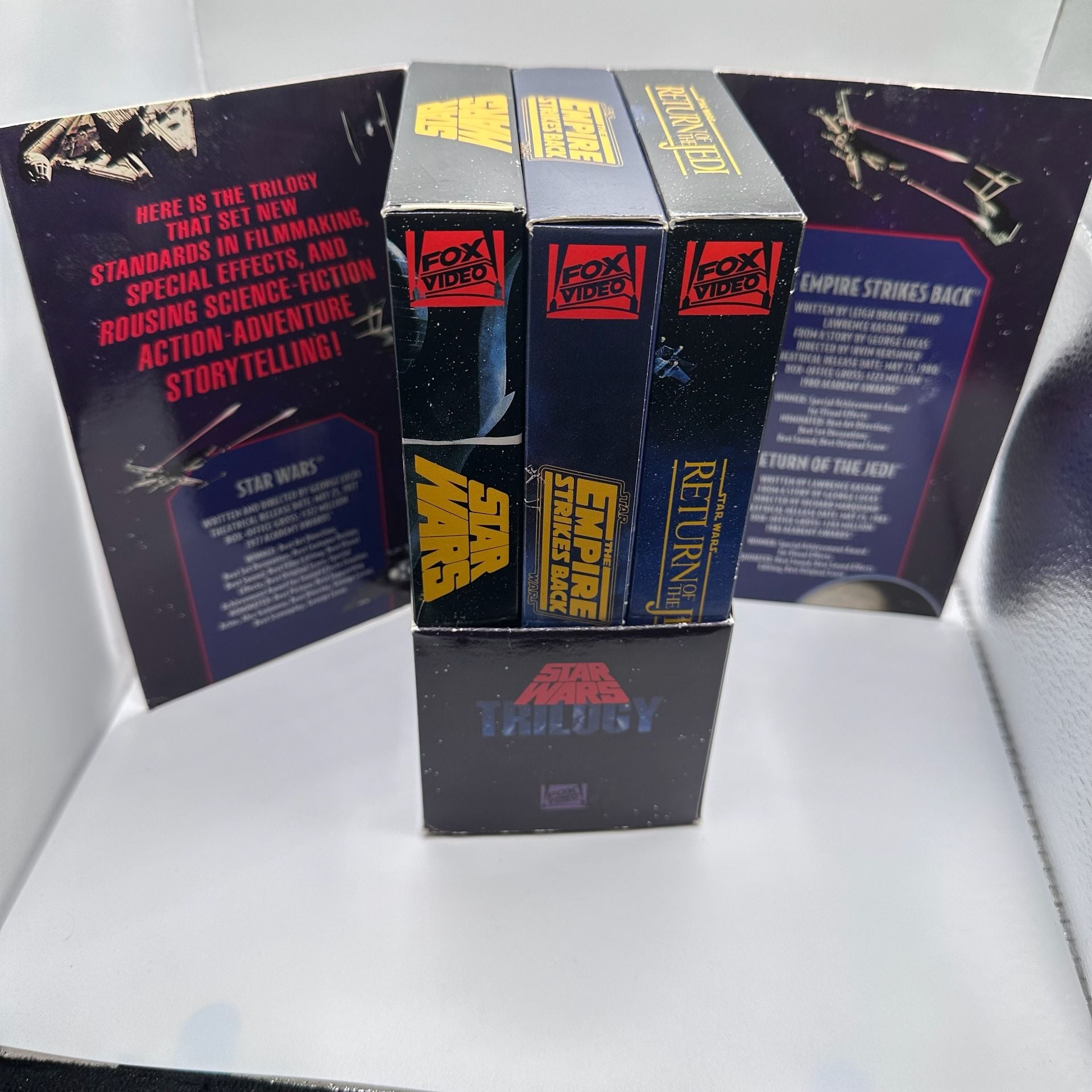 Star Wars Trilogy VHS Box Set 1992 Fox Video Original Trilogy Untested 8