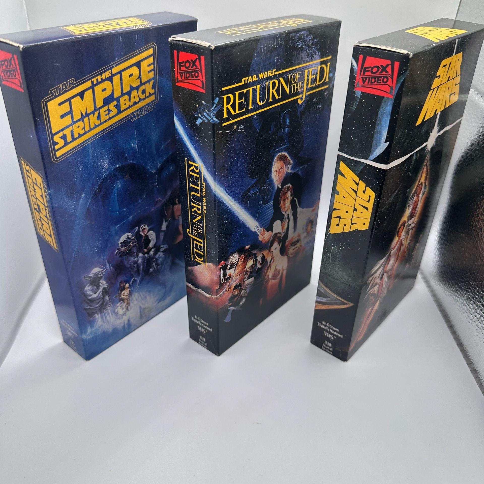 Star Wars Trilogy VHS Box Set 1992 Fox Video Original Trilogy Untested 10