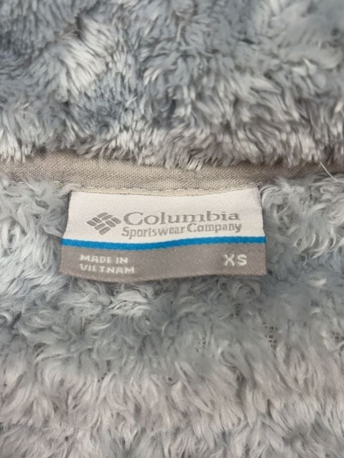 Columbia Fire Side II Sherpa Full Zip Jacket Size XS Light Blue 5