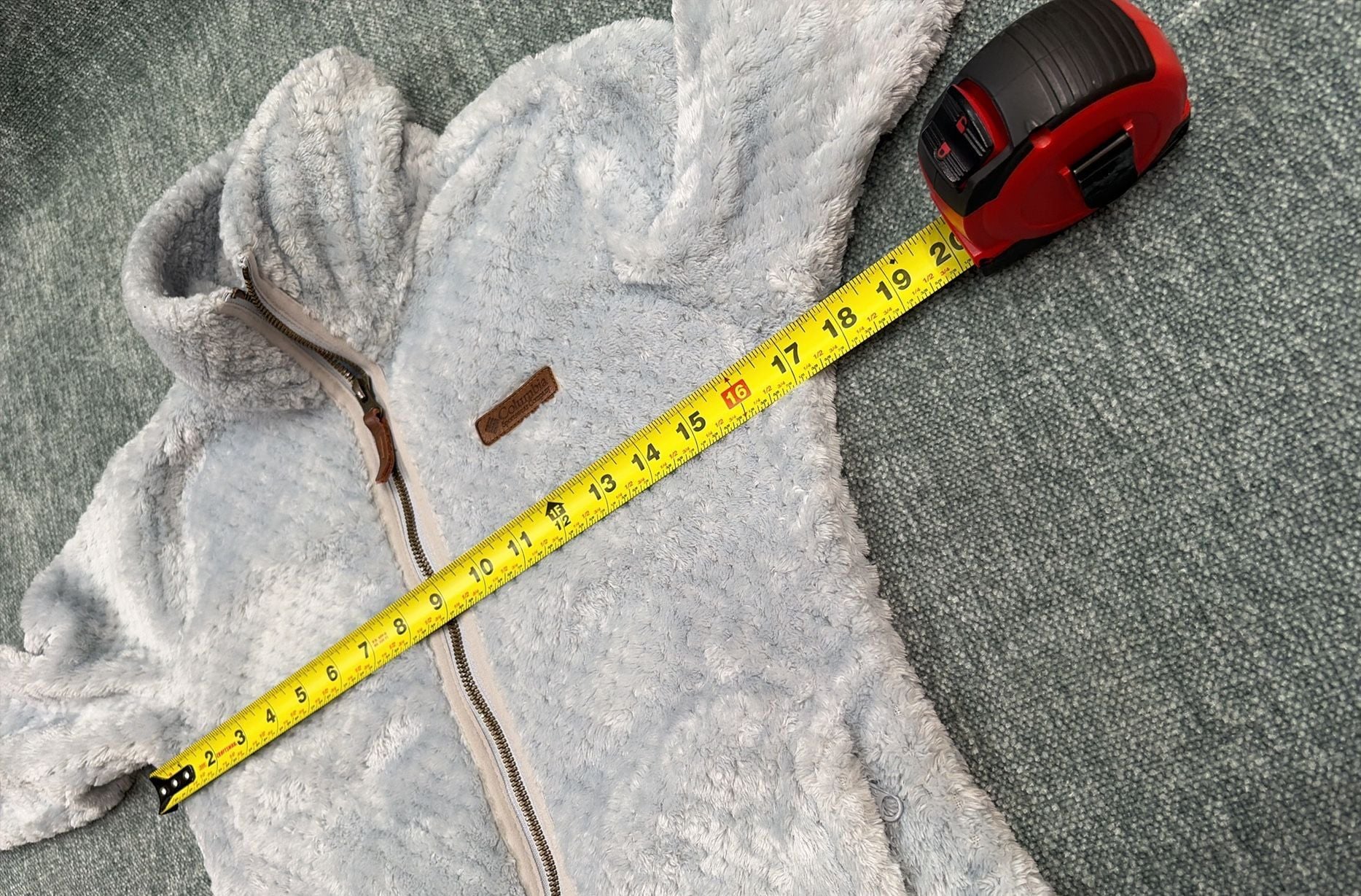 Columbia Fire Side II Sherpa Full Zip Jacket Size XS Light Blue 9