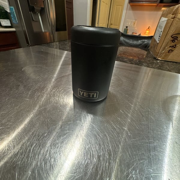 YETI Rambler 12 oz Colster Can Cooler Black