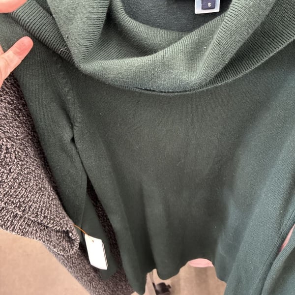 French Connection Cowl Neck Sweater Size S Green