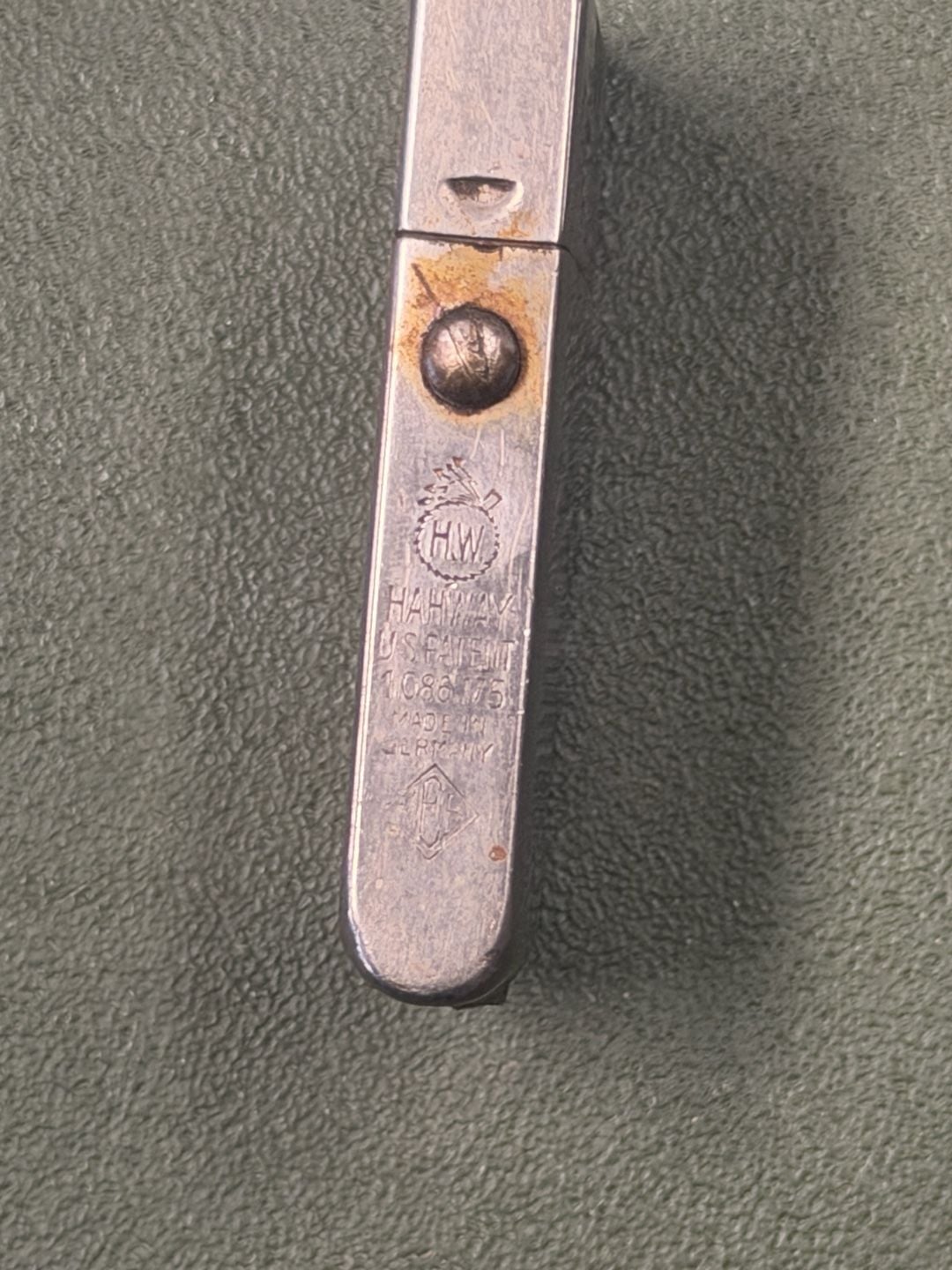 Hahway Vintage Pocket Lighter Made in Germany US Patent 2036175 4