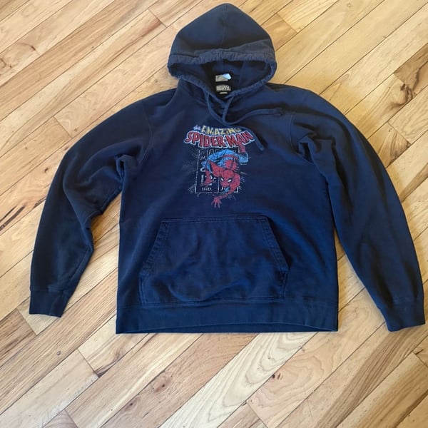 Marvel The Amazing Spider-Man Hoodie big kids Size M Black