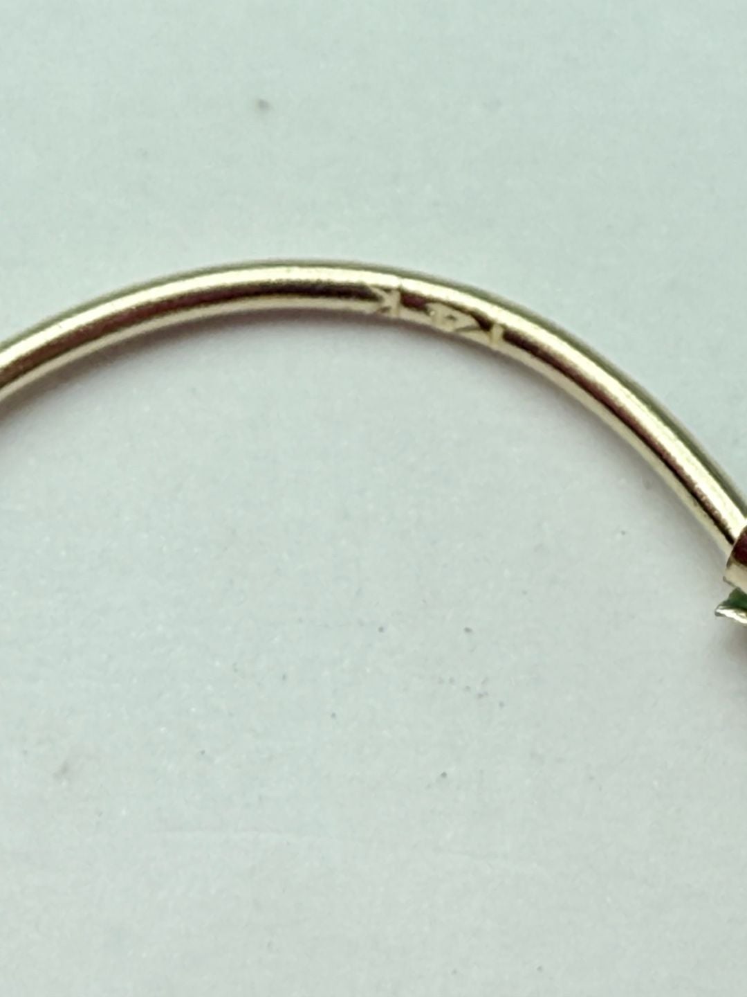 14K Yellow Gold Fluted Bead Hoop Earrings 14K Gold 5