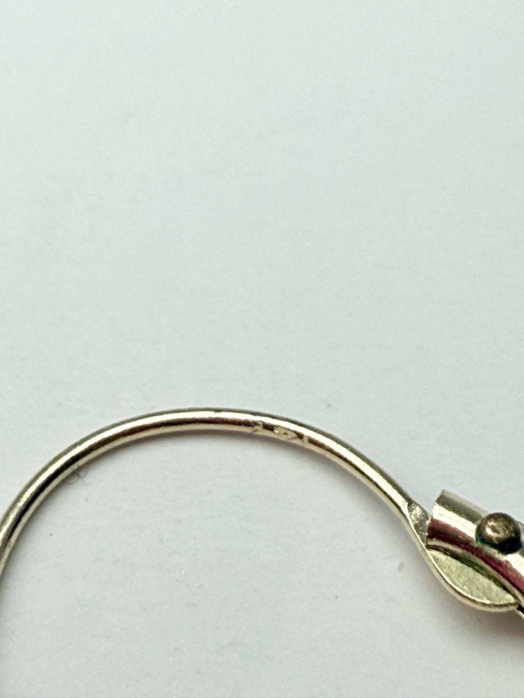 14K Yellow Gold Fluted Bead Hoop Earrings 14K Gold 6