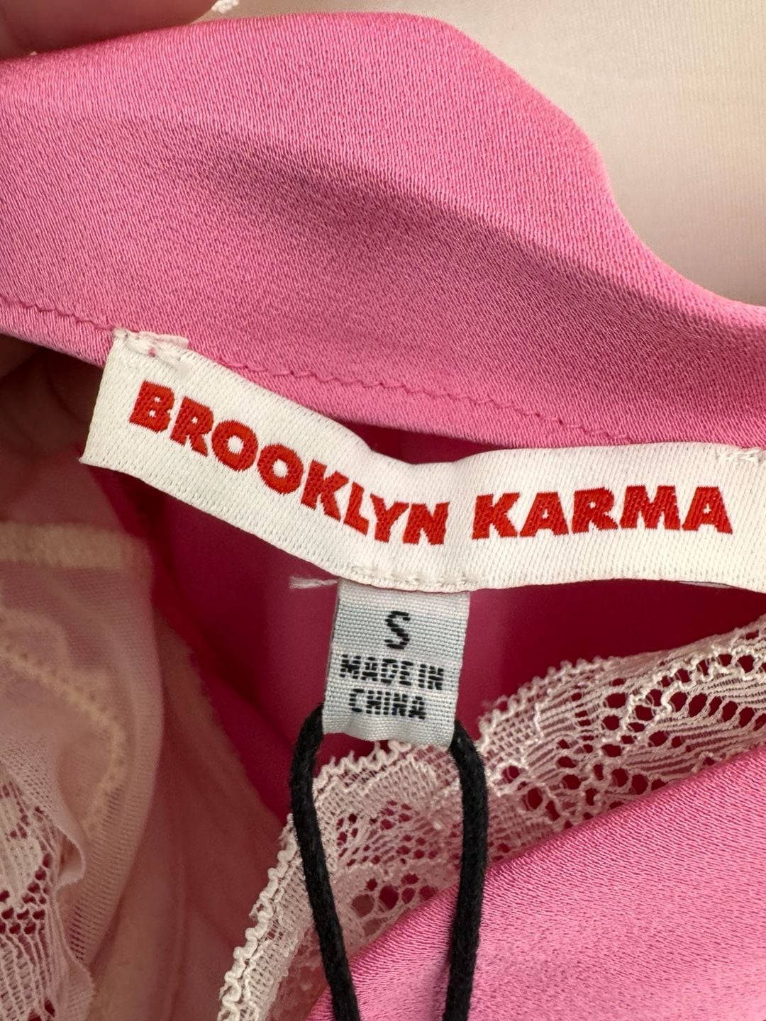 Brooklyn Karma Ella Peekaboo Lace Tank NWT 4