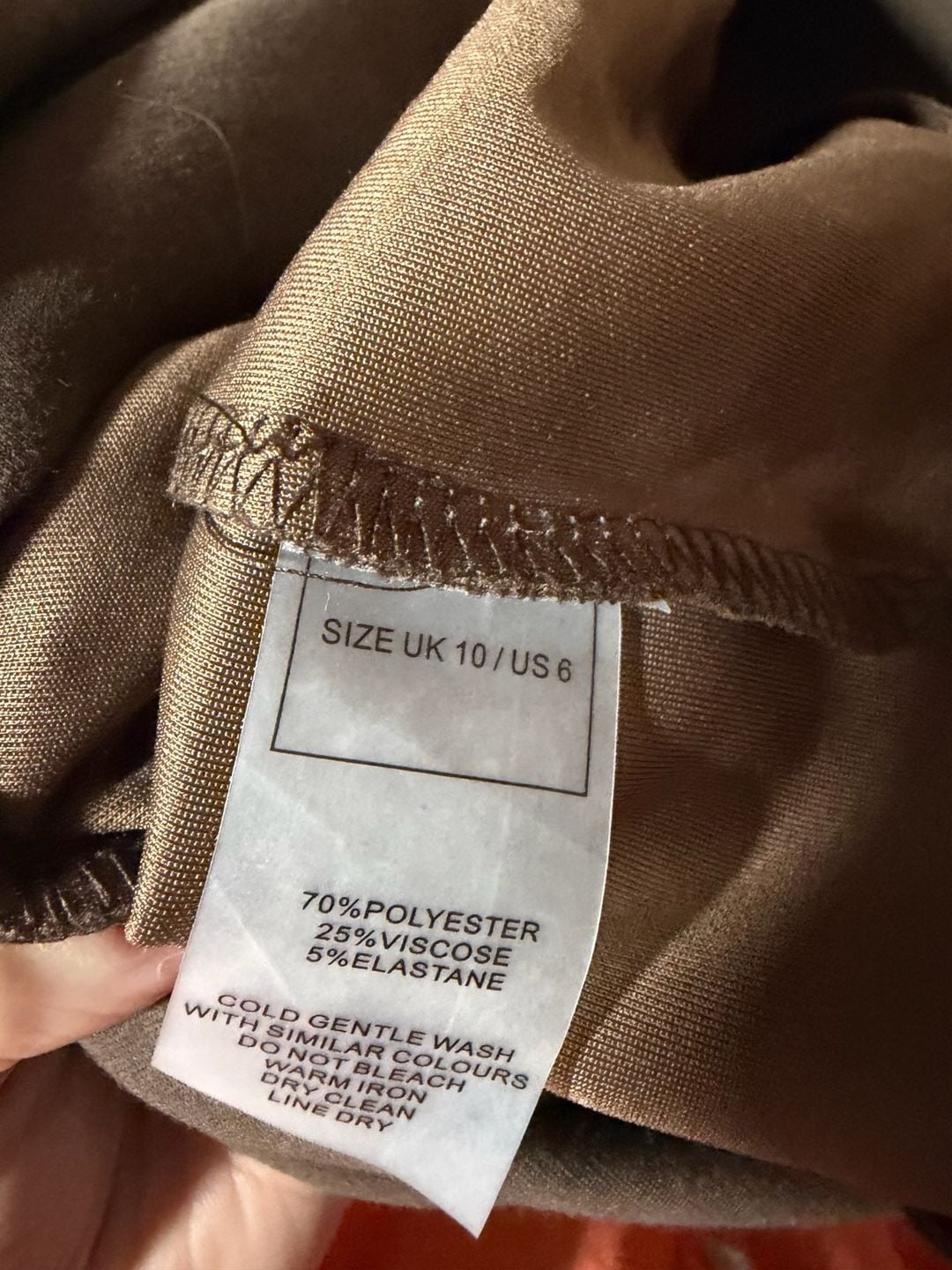 Manière De Voir Hoodie Dress Size US 6 Brown Neoprene Jumper Dress 5