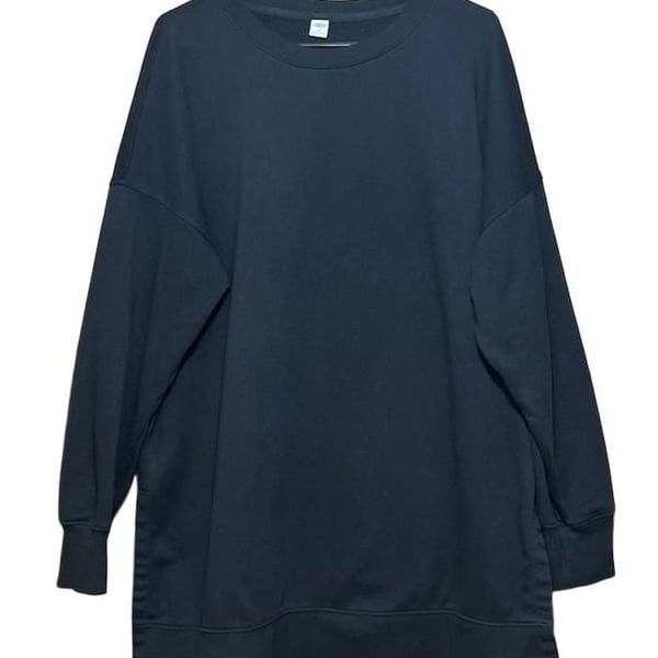 Old Navy Oversized Sweatshirt Size XL Black Pullover Crewneck
