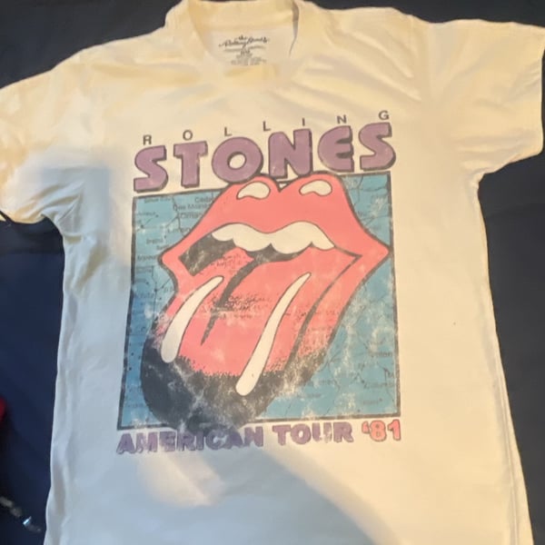 The Rolling Stones American Tour '81 T-Shirt Size M White